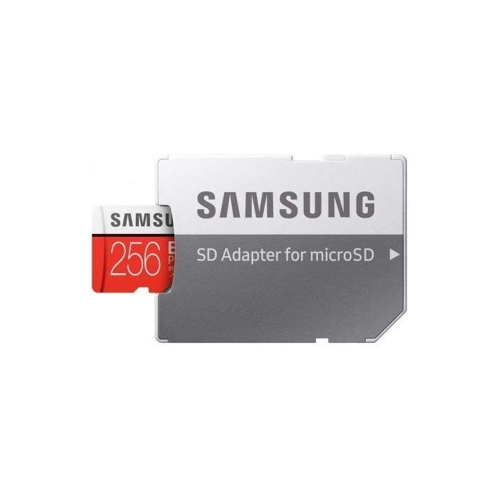 TARJETA MICROSD XC + ADAPTADOR  SAMSUNG EVO PLUS - 256GB - CLASE 10 - 100MB/S 1
