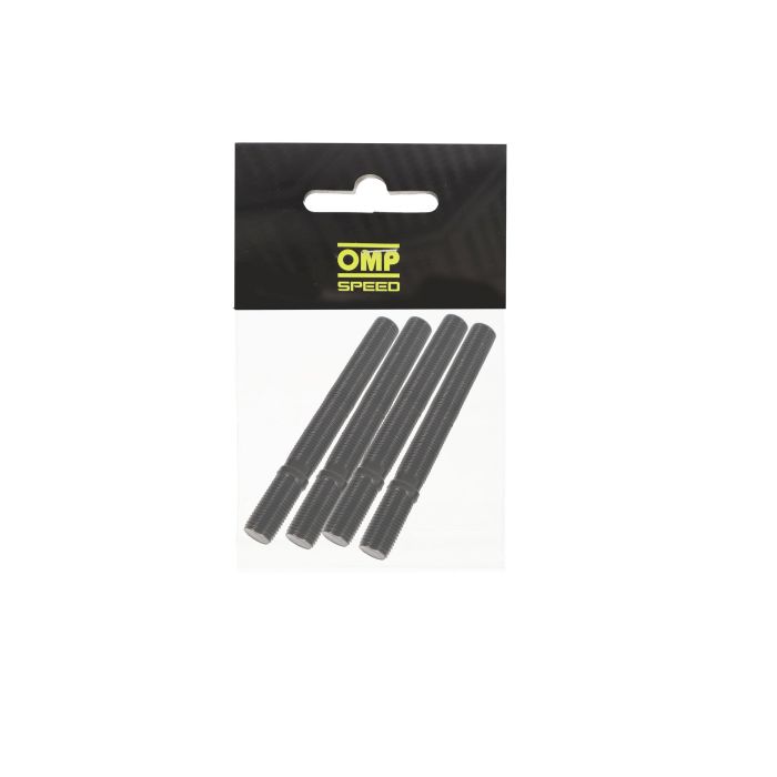 Omp Speed OMPS09671201 Juego de 4 Espárragos Doble Rosca para Llantas M12x1.5 Largo 82mm Acero Inoxidable DIN 10.9 Negro Llave Allen Omp Speed OMPS09671201 Juego de 4 Espárragos Doble Rosca para Llantas M12x1.5 Largo 82mm Acero Inoxidable DIN 10.9 Negro Llave Allen