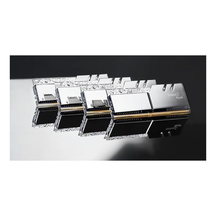 G.Skill F4-3600C16Q-64GTRSC Kit Quad DDR4 64 GB 3600 MHz CL16 Trident Z Royal (4x 16 GB) para PC/Servidor con Intel XMP 2.0 Plata