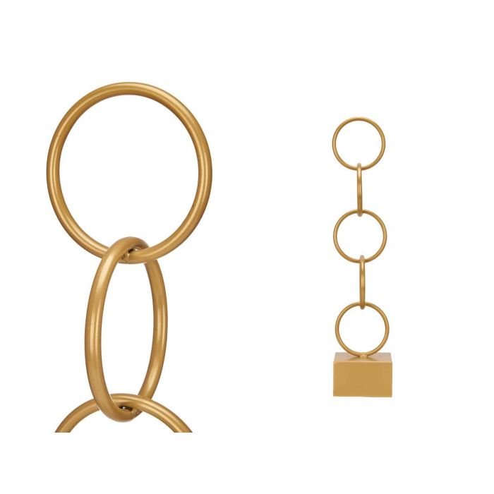 Giftdecor Figura Aros Oro Grande Metal 12.5x60.5x12.5 cm (Set de 8) 2