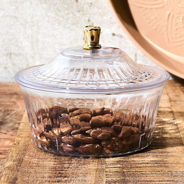 Home Deco Factory Bol con Tapa de Plástico Mirage, Diámetro 15.4 cm 1