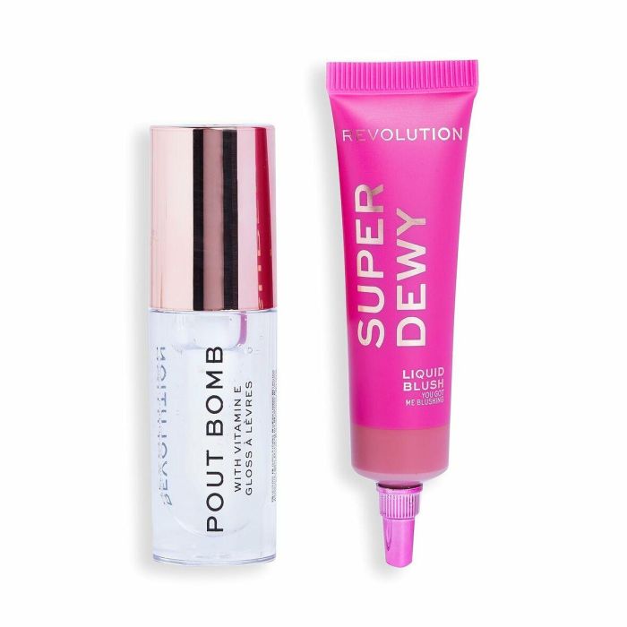 Revolution Make Up ICONS LOTE Set de Maquillaje 2 Pzas. Gloss Transparente Pout Bomb y Colorete Líquido Modulable Vegano 2 Revolution Make Up ICONS LOTE Set de Maquillaje 2 Pzas. Gloss Transparente Pout Bomb y Colorete Líquido Modulable Vegano 2
