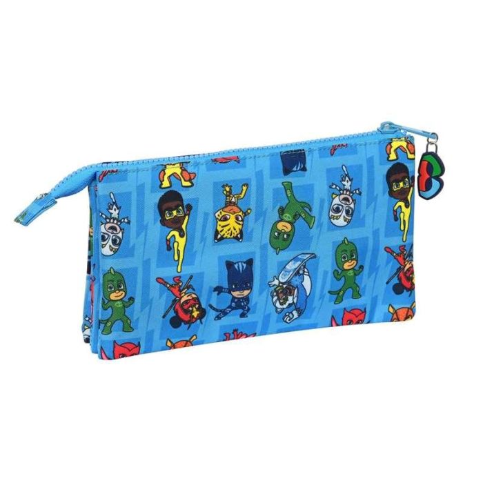 Portatodo Triple PJ Masks Azul 22 x 12 x 3 cm 1 Portatodo Triple PJ Masks Azul 22 x 12 x 3 cm 1