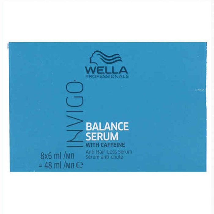 Wella Professionals INVIGO BALANCE Sérum Anticaída Cafeína, Fortalece y Da Volumen. Monodosis 8 x 6 ml. Para Todo Tipo Cabello.
