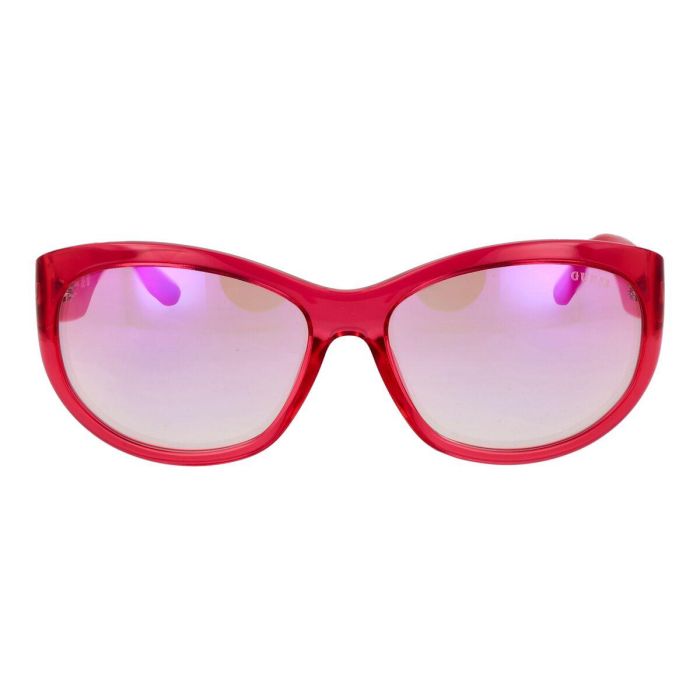 GUESS GU00131 72U Gafas de Sol Mujer Rosa Ovaladas con Montura Inyectada, Calibre 60 mm, Puente 16 mm, Patillas 125 mm 1