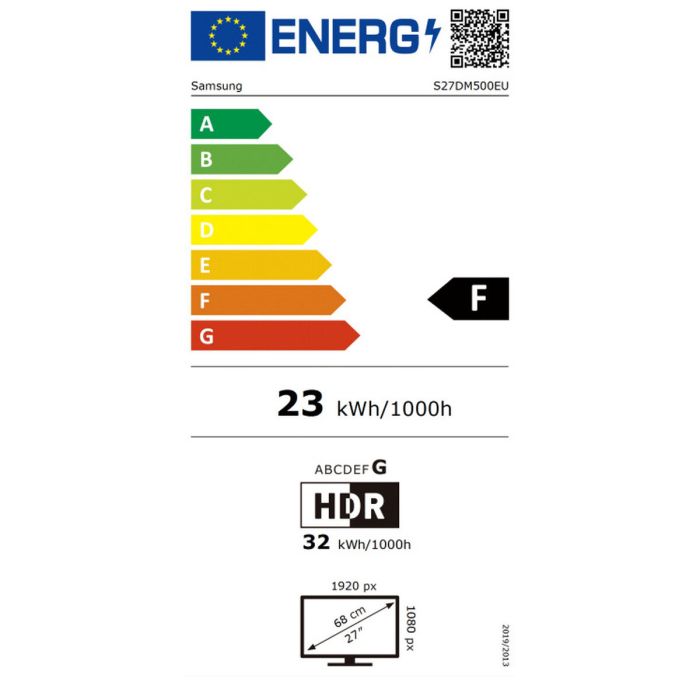 Monitor Gaming Samsung LS27DM500EUXEN Full HD 27" 1