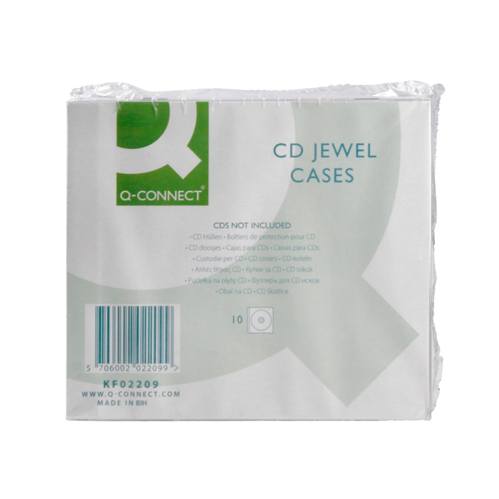Q-connect Caja CD/DVD con Interior Negro - Pack 10 Unidades - Almacenamiento y Protección 7 Q-connect Caja CD/DVD con Interior Negro - Pack 10 Unidades - Almacenamiento y Protección 7