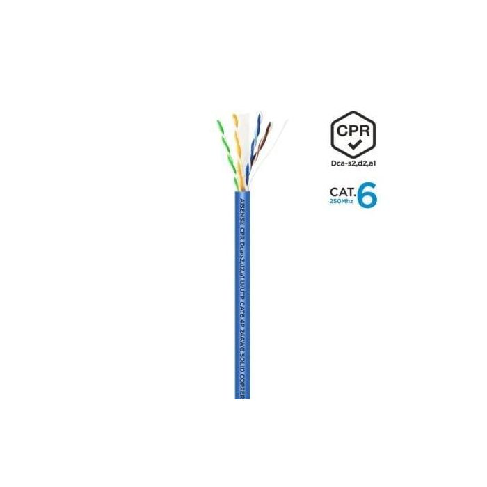 Aisens A135-0662 Bobina de Cable de Red RJ45 Cat.6 UTP AWG24 LSZH CPR Dca 100% Cobre 100m Azul para Ethernet Gigabit y PoE 2 Aisens A135-0662 Bobina de Cable de Red RJ45 Cat.6 UTP AWG24 LSZH CPR Dca 100% Cobre 100m Azul para Ethernet Gigabit y PoE 2