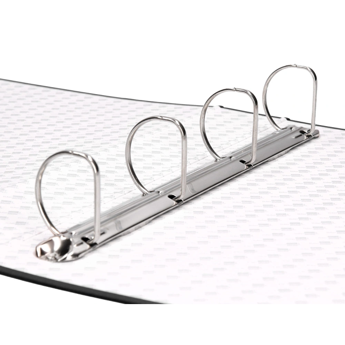 Liderpapel Carpeta de 4 Anillas 40mm Mixtas Folio Cartón Forrado Paper Coat Negra 8