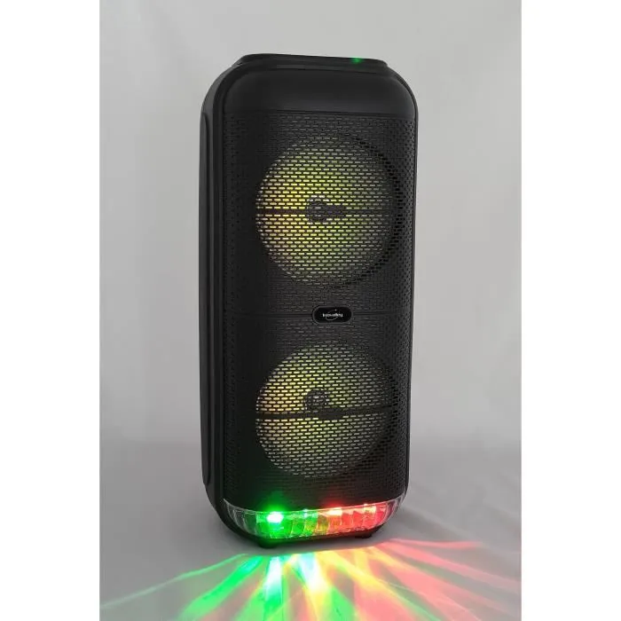 Inovalley Altavoz Karaoke KA22-BTH Bluetooth V5.0 500 W Negro 49 cm 3