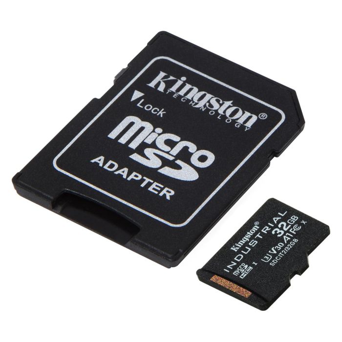 Kingston Tarjeta microSDHC Industrial 32GB 100MB/s +Adaptador 1