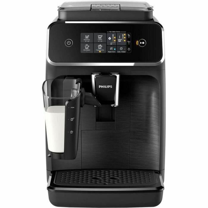 Machine Expresso Automatic Crusher - Philips - Serie 2200 - EP2230/10 - Mat Black - Pantalla táctil - 3 bebidas