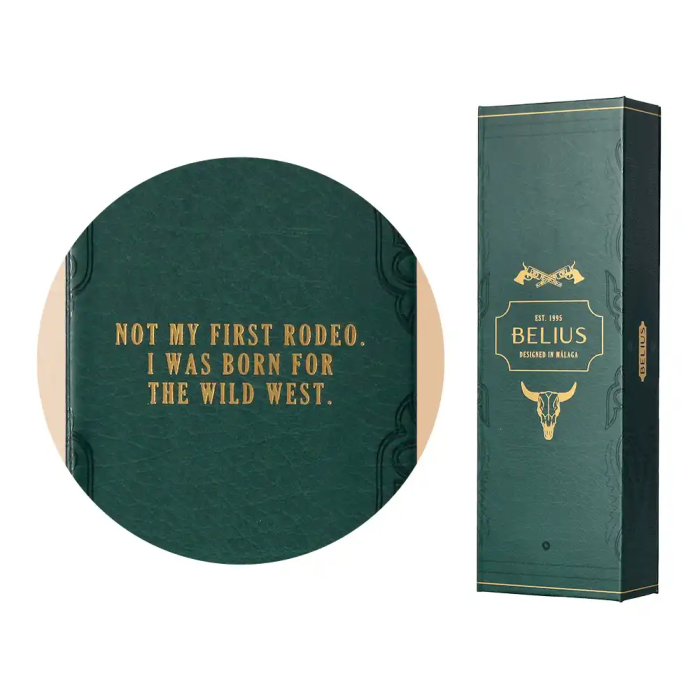 Belius Wild West Boligrafo Aluminio Verde Tinta Azul Caja Diseño 1