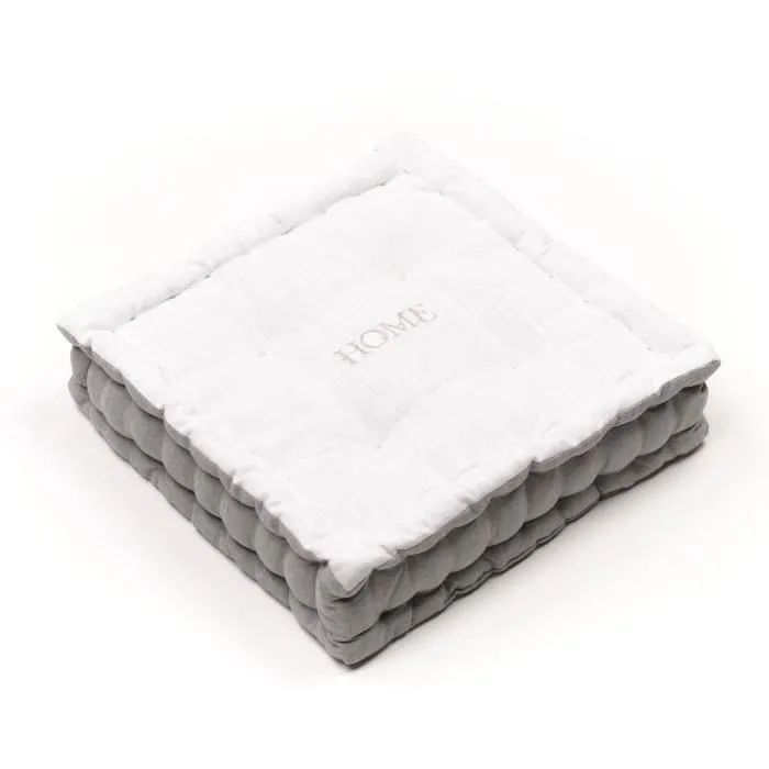 Today Cojín de Suelo Slub x Chambray x Bordado Capucine 40 x 40 x 10 cm TOD1700239299636 4