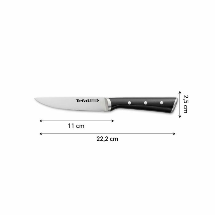 Cuchillo de Cocina Tefal K2320914 ICE FO Negro Mediano Acero Inoxidable 11 cm 9 Cuchillo de Cocina Tefal K2320914 ICE FO Negro Mediano Acero Inoxidable 11 cm 9