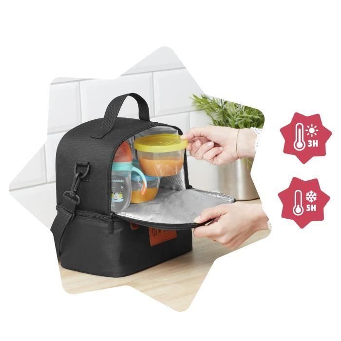 BADABULLE Bolsa de almuerzo aislada Pick & Go con múltiples bolsillos 2 BADABULLE Bolsa de almuerzo aislada Pick & Go con múltiples bolsillos 2