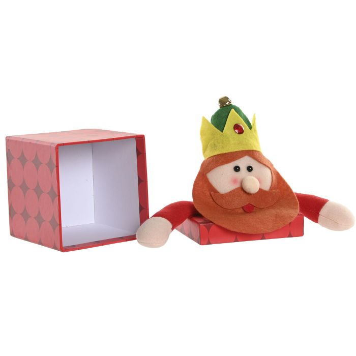 DKD Home Decor Caja Navidad Tradicional Reyes Magos Multicolor 11 x 21 x 21 cm (6 Unidades) 2