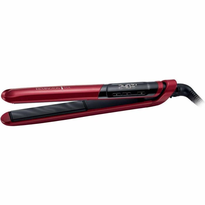 Remington S9600 Plancha de Pelo de Seda Cerámica Avanzada, Placas XL 110mm, Temp. 150-240°C, Calentamiento Rápido, Estuche 35