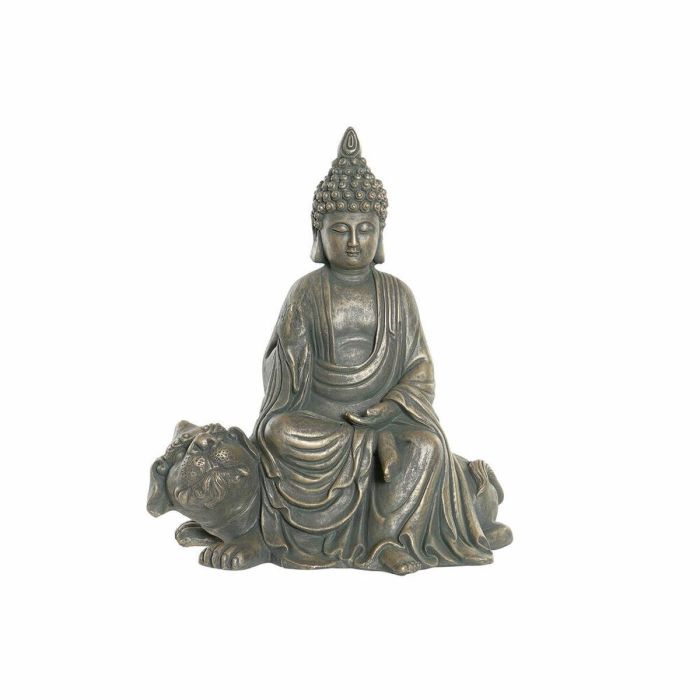 Figura Oriental DKD Home Decor Dorado Gris Oscuro 25 x 43 x 38 cm