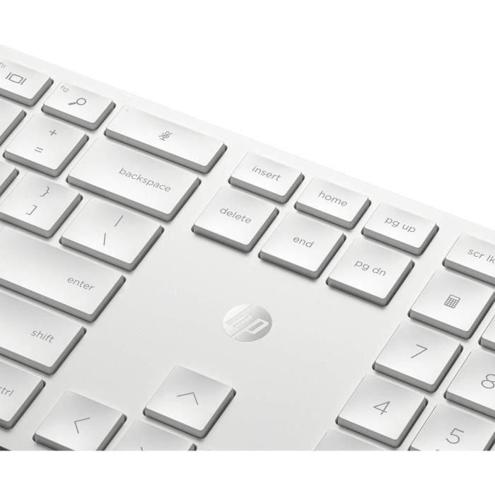 HP 650 - juego de teclado y ratón - AZERTY francés - blanco 1 HP 650 - juego de teclado y ratón - AZERTY francés - blanco 1