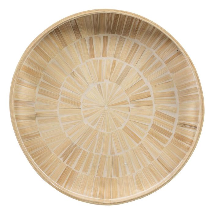 Bandeja de Aperitivos Beige Bambú 35 x 35 x 5 cm Madera MDF 5