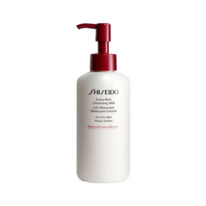 Shiseido Leche Limpiadora Facial Extra Rica, para Pieles Secas o Muy Secas, 125 ml - Limpia Profundamente, Suaviza e Hidrata la Barrera Natural