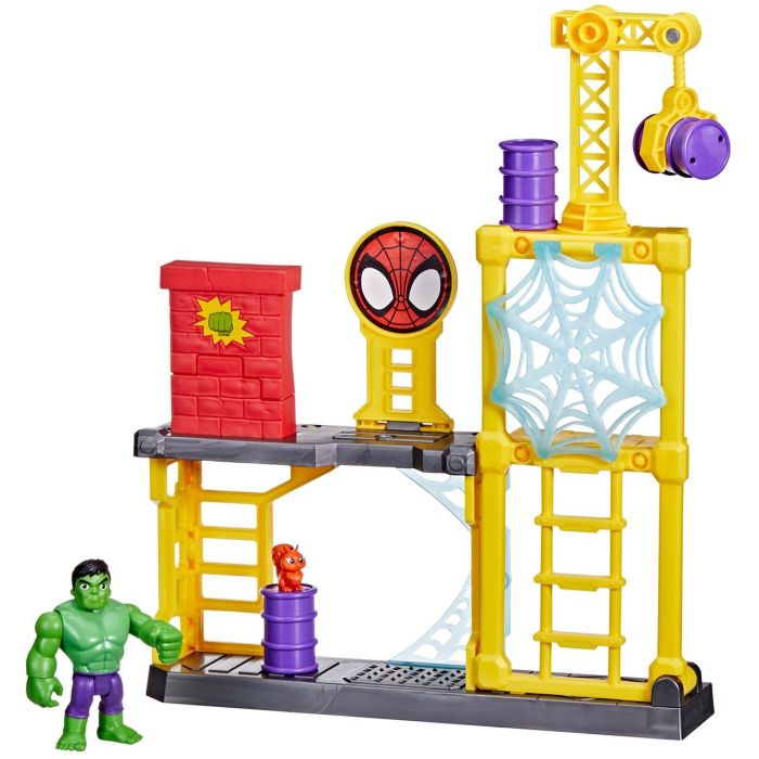 Hasbro Spidey Hulk Parque De Juegos F3717 Playset de Superhéroe con Figura de Hulk Inspirado en Spidey and His Amazing Friends para Niños +3 Años 1