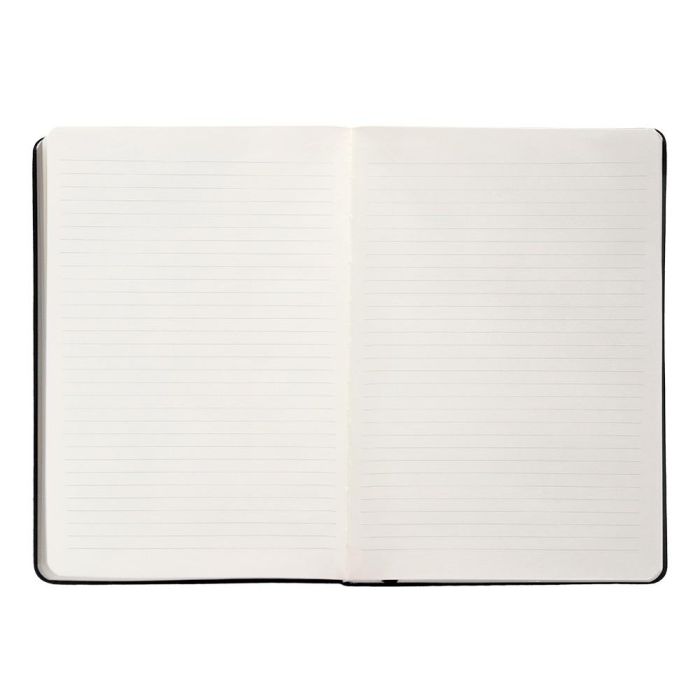 Cuaderno Con Gomilla Antartik Notes Tapa Dura A5 Hojas Rayas Negro 100 Hojas 80 gr Fsc 7