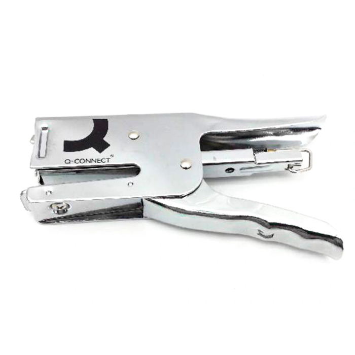 Q-connect Grapadora de Tenaza, Capacidad 40 Hojas, Usa Grapas 24/6 26/6, Metalizada, Carga Trasera, Grapado Plano 3