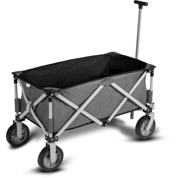 Kampa Trucker Trolley Carro Plegable de 4 Ruedas Gris - Carga 100kg y Ruedas Todo Terreno para Camping, Playa y Hogar Kampa Trucker Trolley Carro Plegable de 4 Ruedas Gris - Carga 100kg y Ruedas Todo Terreno para Camping, Playa y Hogar