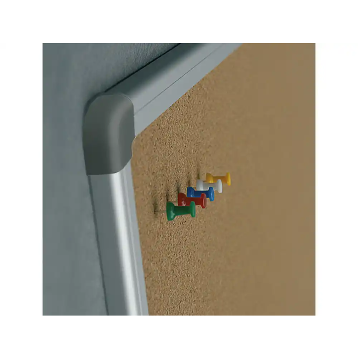 Rocada Pizarra Corcho Marco Aluminio Cantoneras 90x120 cm Resistente Autorregenerable Fijación Pared 4