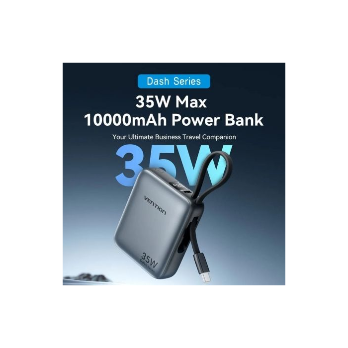 Powerbank 10000mAh Vention FHFH0/ 35W/ Gris 1 Powerbank 10000mAh Vention FHFH0/ 35W/ Gris 1
