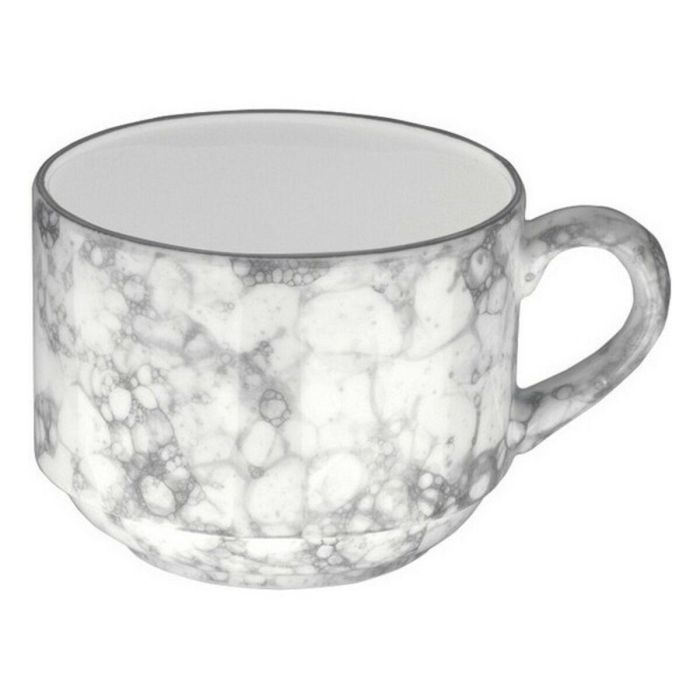 Taza de café y té Inde Gourmet Negro/Blanco Porcelana Taza de café y té Inde Gourmet Negro/Blanco Porcelana