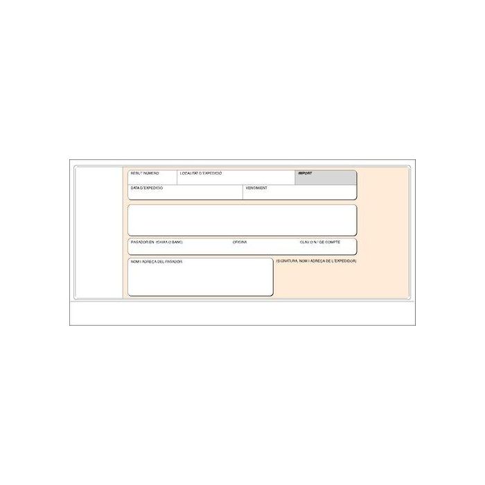 Talonario Catalan Recibos Normalizados Banco Loan (Set de 5)