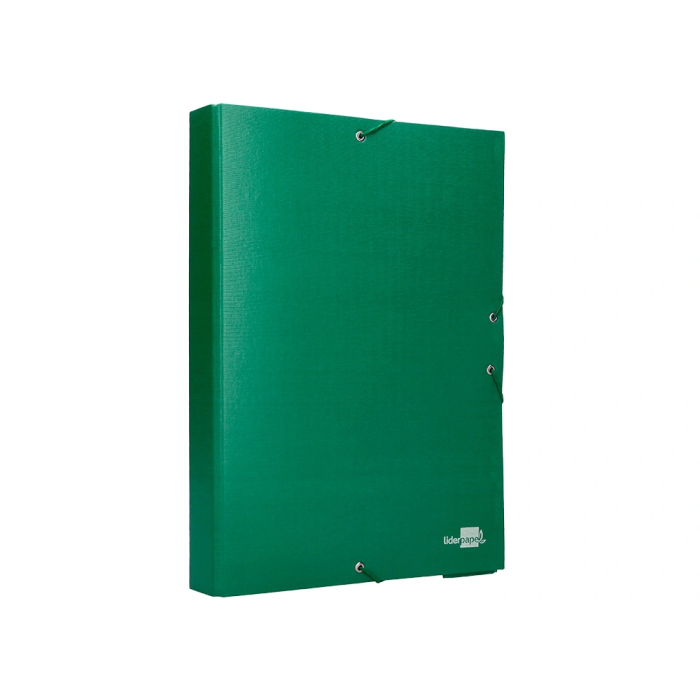 Liderpapel Carpeta proyectos folio lomo 50mm cartón forrado verde 250x350 mm 5