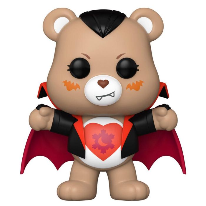 FUNKO Figura POP Care Bears x Monsters Tender Heart Bear as Dracula, Figura de Vinilo de 9cm