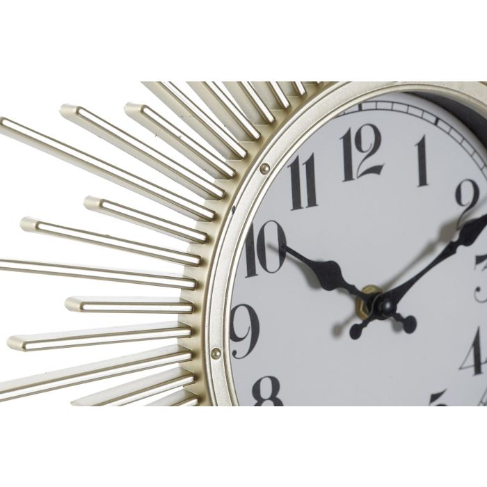 DKD Home Decor Reloj Dorado Champan 4 x 35 x 35 cm Set de 3 Piezas 2