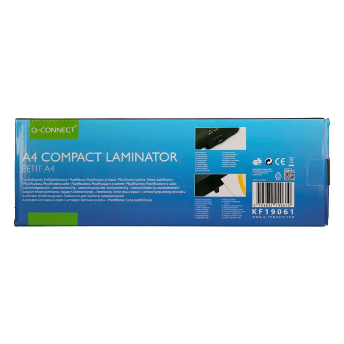 Q-connect Plastificadora KF19061 DIN A4, Compacta, Plastificado Caliente/Frío, Luces Ready/Power, 2 Rodillos, 310 mm/min 3