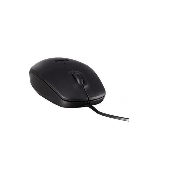 Dell MS111 - L Ratón Óptico USB con 3 Botones y Rueda de Desplazamiento, Color Negro e Índigo