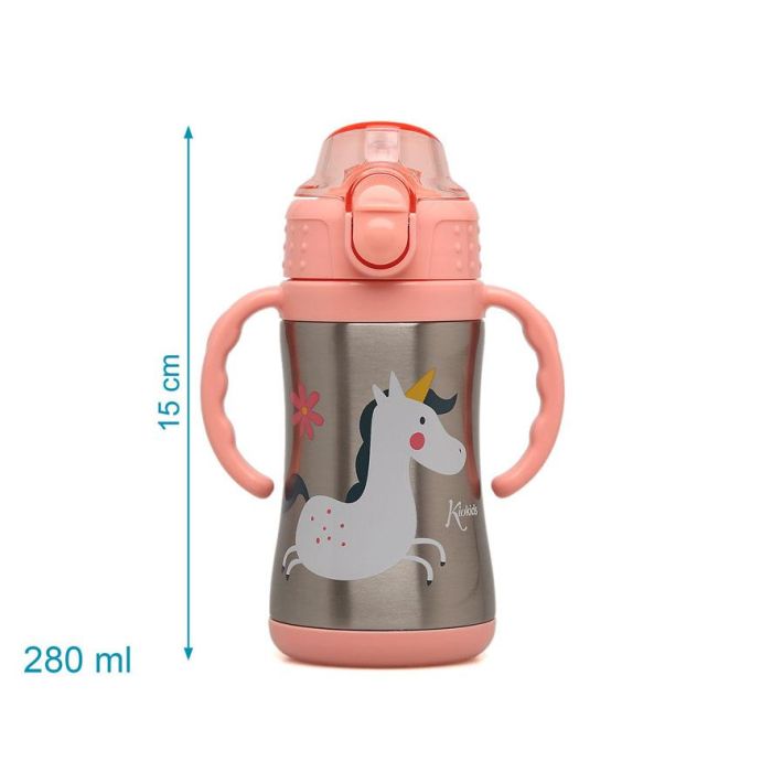 Botella Entrenamiento Unicornio Rosa 280 mL Acero Inoxidable 280 mL 4 Botella Entrenamiento Unicornio Rosa 280 mL Acero Inoxidable 280 mL 4
