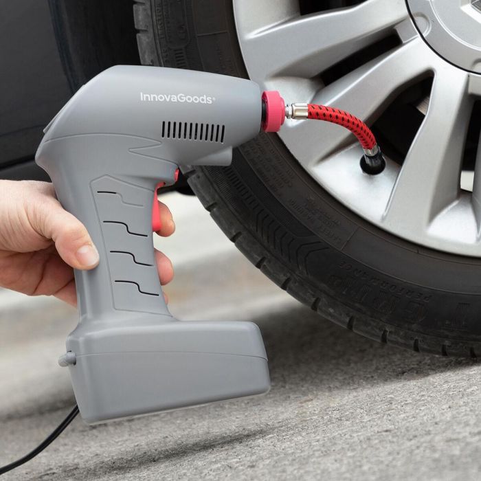 Compresor de Aire Portátil con LED Airpro+ InnovaGoods 10 Compresor de Aire Portátil con LED Airpro+ InnovaGoods 10