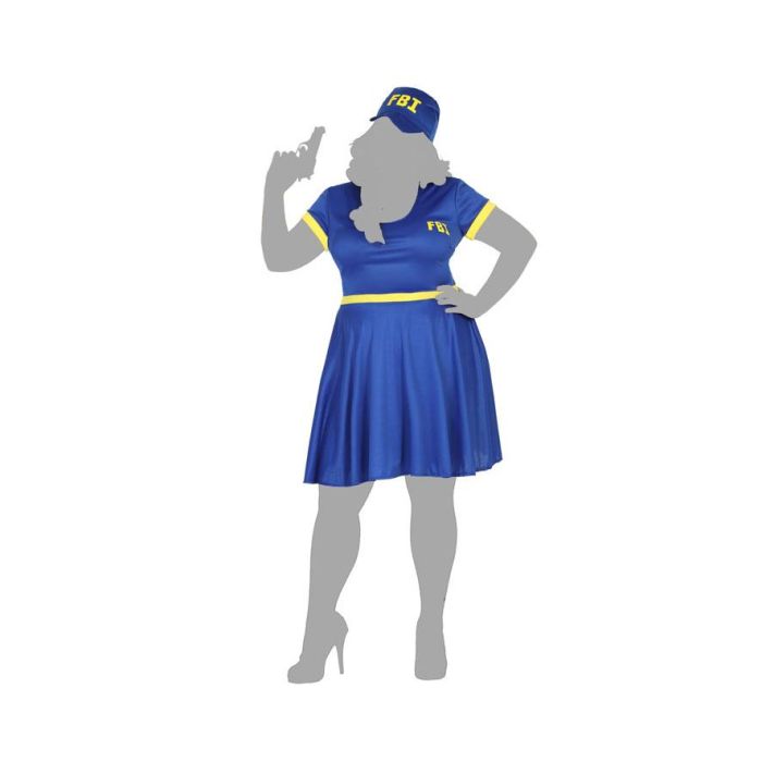 Disfraz Policia Fbi Mujer Adulto Azul XXL 2 Disfraz Policia Fbi Mujer Adulto Azul XXL 2