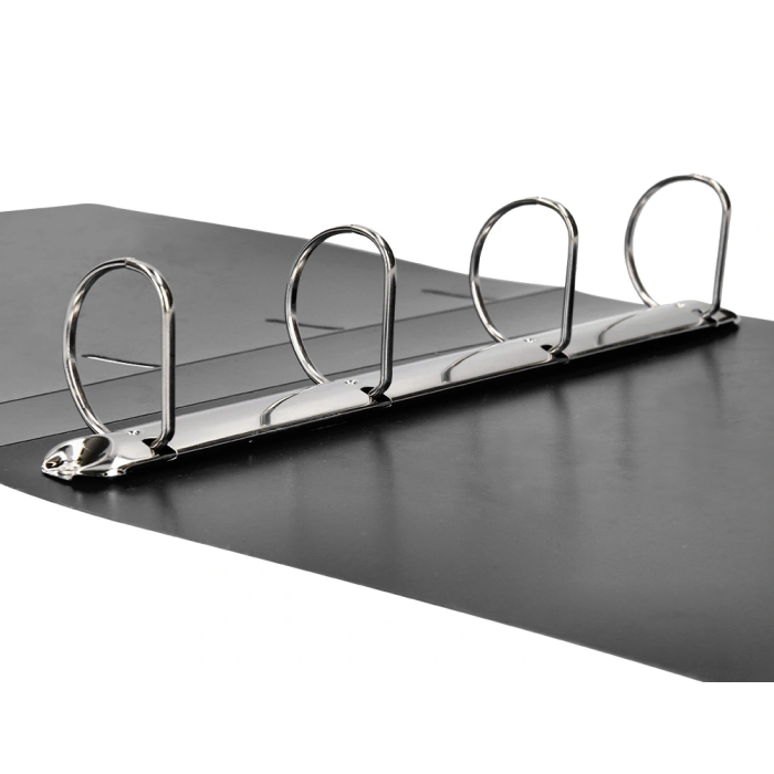 Liderpapel Carpeta 4 Anillas 40 mm Mixtas Polipropileno DIN A4 Negro Opaco 8