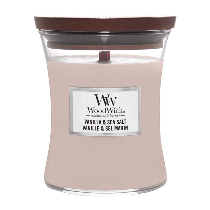 Woodwick Vela #Vanilla & Sea Salt 275 Gr 275 g Woodwick Vela #Vanilla & Sea Salt 275 Gr 275 g