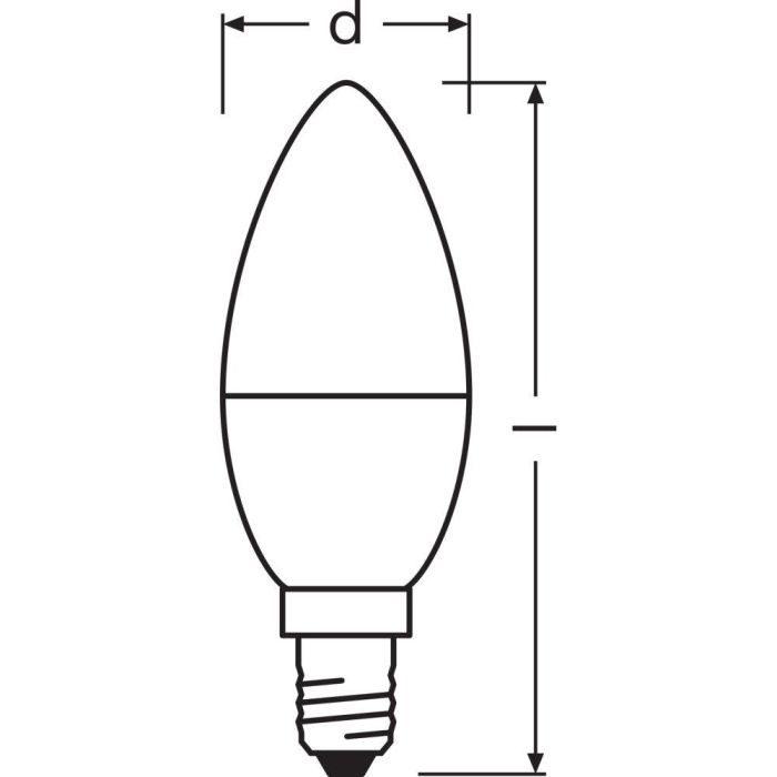Ledvance LVE-4099854049323 Bombilla LED E14 4.9W 470Lm 2700K Blanco Muy Cálido Clásica Vela No Regulable IP20. Bajo Consumo. 2 Ledvance LVE-4099854049323 Bombilla LED E14 4.9W 470Lm 2700K Blanco Muy Cálido Clásica Vela No Regulable IP20. Bajo Consumo. 2