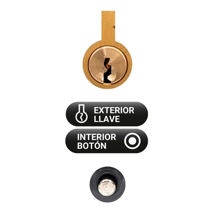 Micel Cerrojo CRR08 Sobreponer 86 mm Níquel Boca Pera 70 mm 3 Micel Cerrojo CRR08 Sobreponer 86 mm Níquel Boca Pera 70 mm 3