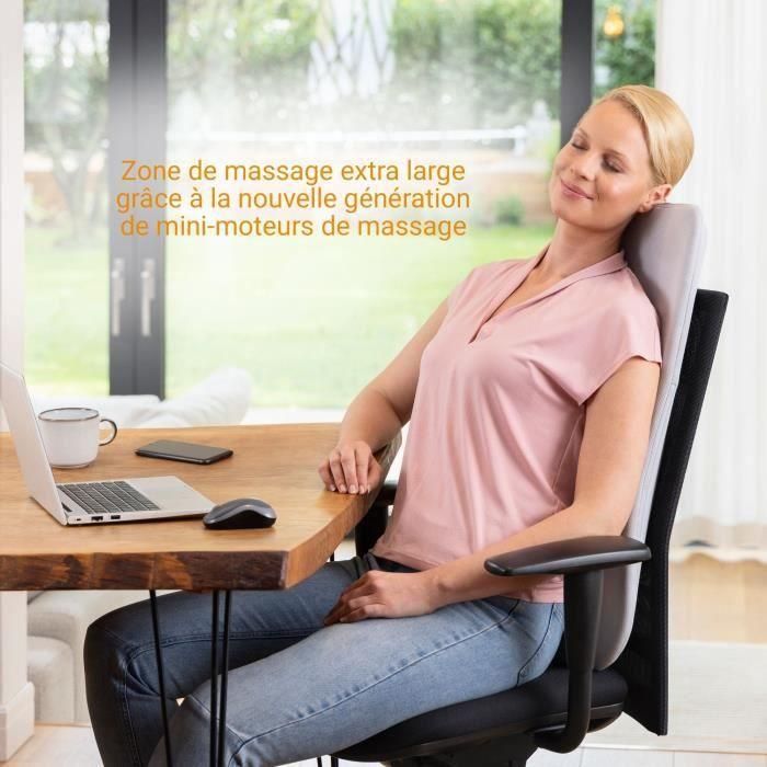 Respaldo de masaje - MEDISANA - MC 600 - Ultrafino - Shiatsu y calefacción - 4 programas - Blanco 4
