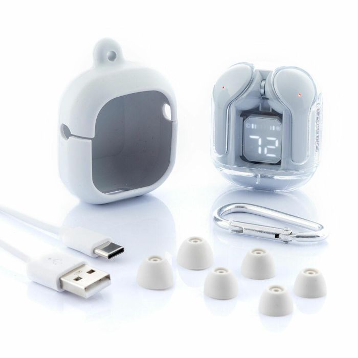 Auriculares Inalámbricos con Estuche de Carga Grey InnovaGoods 2 Auriculares Inalámbricos con Estuche de Carga Grey InnovaGoods 2