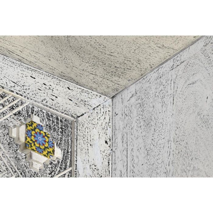 Mueble de TV DKD Home Decor Blanco Beige Gris Multicolor Cerámica Madera de mango 130 x 40 x 56 cm 6 Mueble de TV DKD Home Decor Blanco Beige Gris Multicolor Cerámica Madera de mango 130 x 40 x 56 cm 6