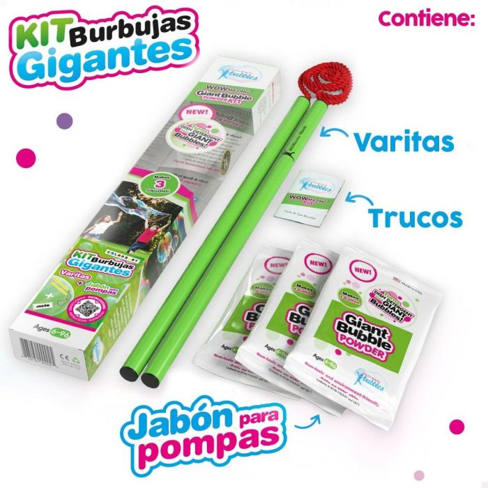 Juego de Pompas de Jabón WOWmazing 41 cm (24 Unidades) 1 Juego de Pompas de Jabón WOWmazing 41 cm (24 Unidades) 1